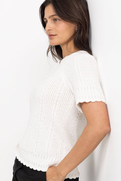 Esmeralda Pullover - White