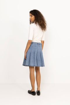 Milano Skirt - Lht Blue Denim
