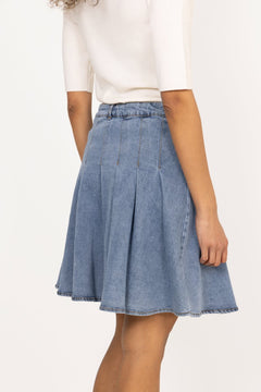 Milano Skirt - Lht Blue Denim