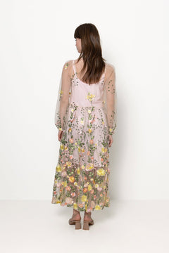Fuschia Dress - Sand/Yellow