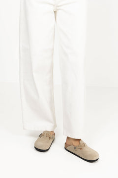 Boston Braided Suede Leather Narrow - Taupe