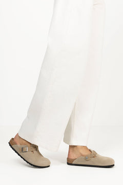 Boston Braided Suede Leather Narrow - Taupe