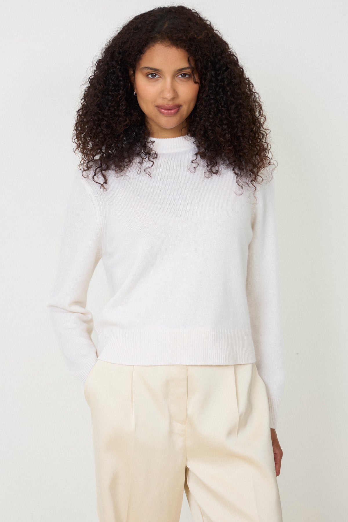 Alma Sweater - White