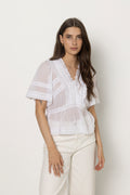 Evienne S Voile Top - White