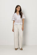 Evienne S Voile Top - White