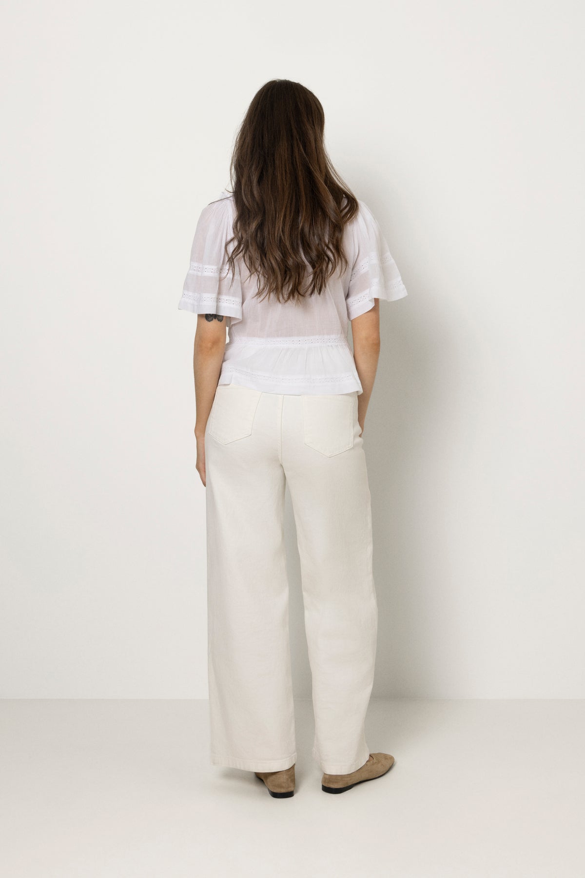Evienne S Voile Top - White