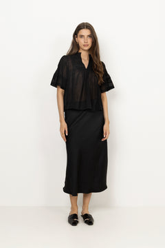 Siama S Voile Blouse - Black