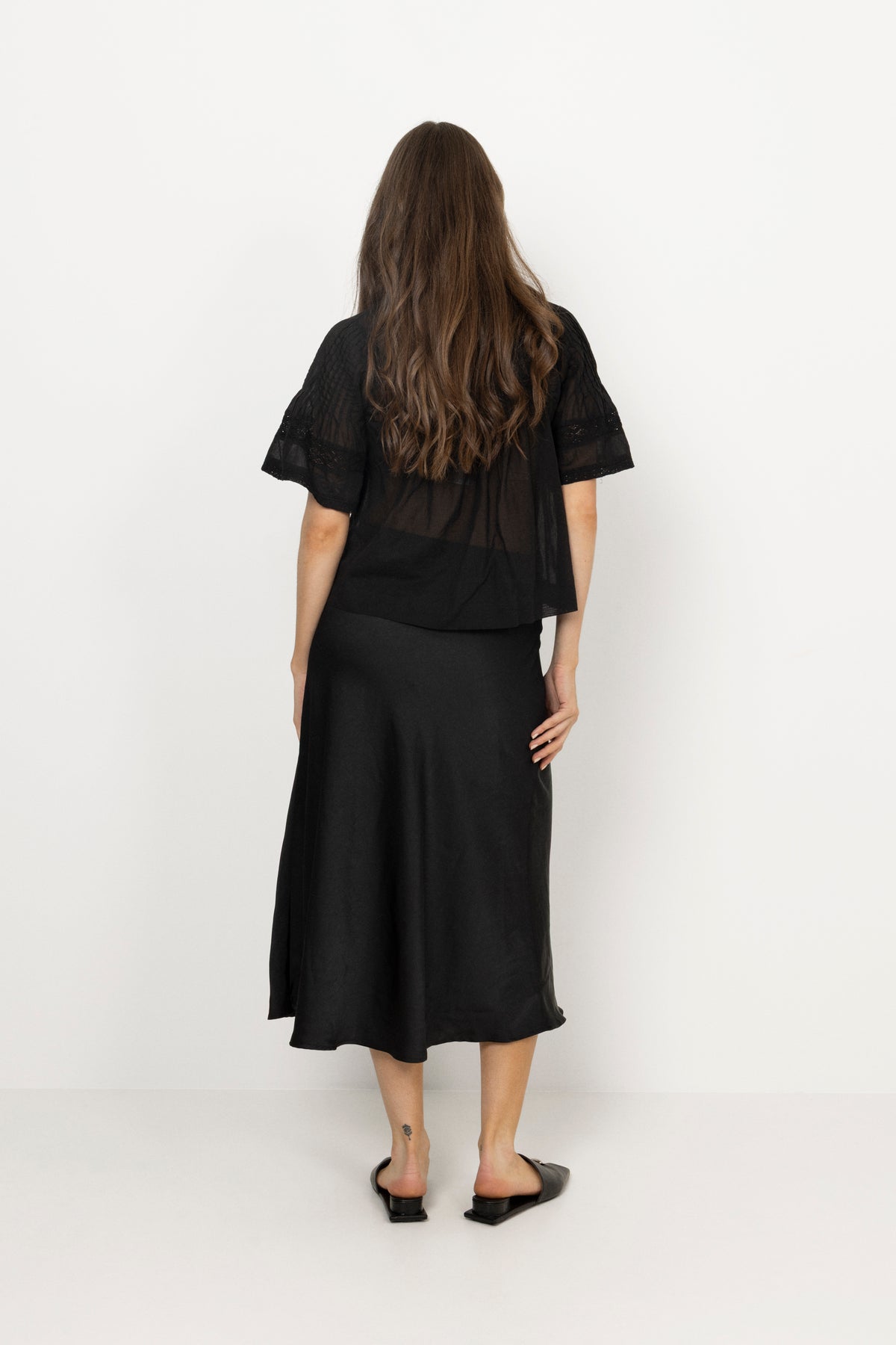 Siama S Voile Blouse - Black