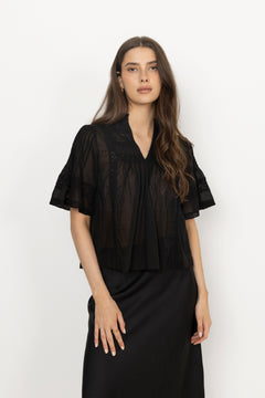 Siama S Voile Blouse - Black