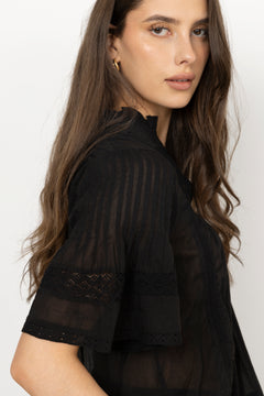 Siama S Voile Blouse - Black