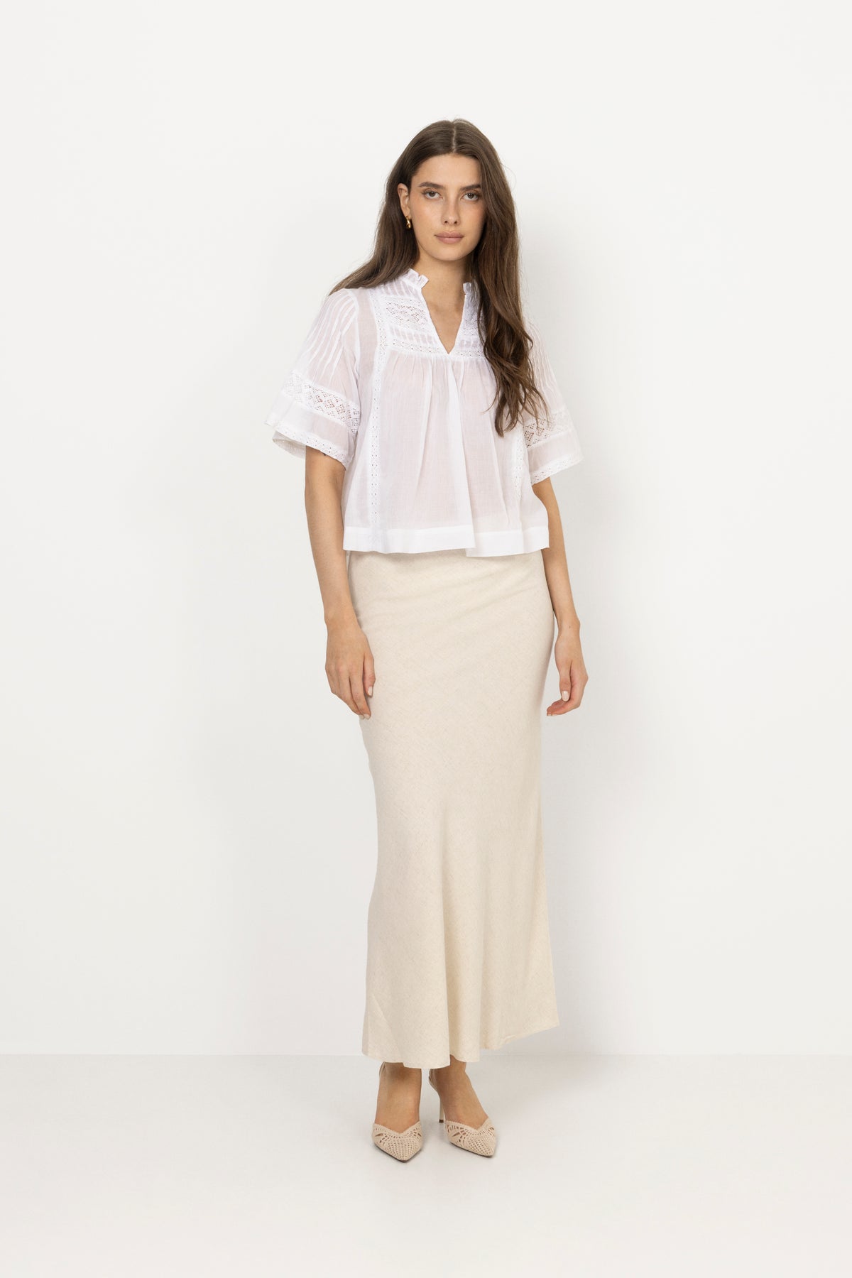 Siama S Voile Blouse - White