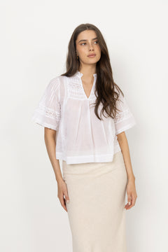Siama S Voile Blouse - White