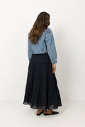 Felicia S Voile Skirt - Navy