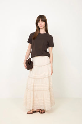 Felicia S Voile Skirt - Ivory