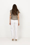 Jayla S Voile Top - Smoke Green