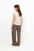 Jayla S Voile Top - Ivory
