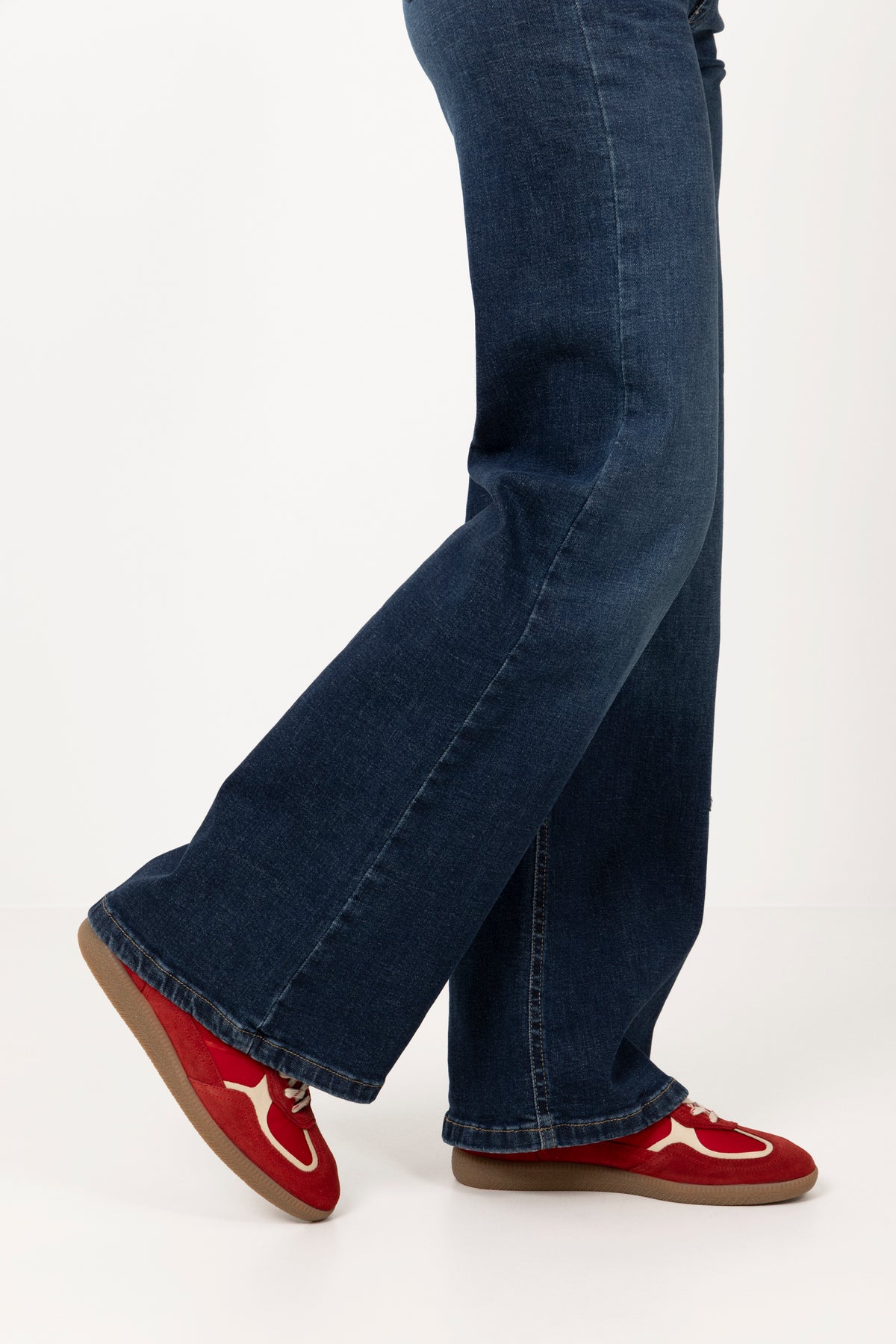Rife Leather Sneakers - Sheen Red