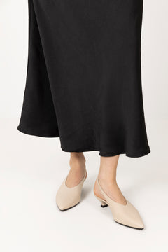 Eros Leather Mules - Cream