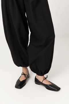 Sway Leather Ballet Flats - Black