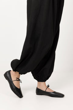 Sway Leather Ballet Flats - Black