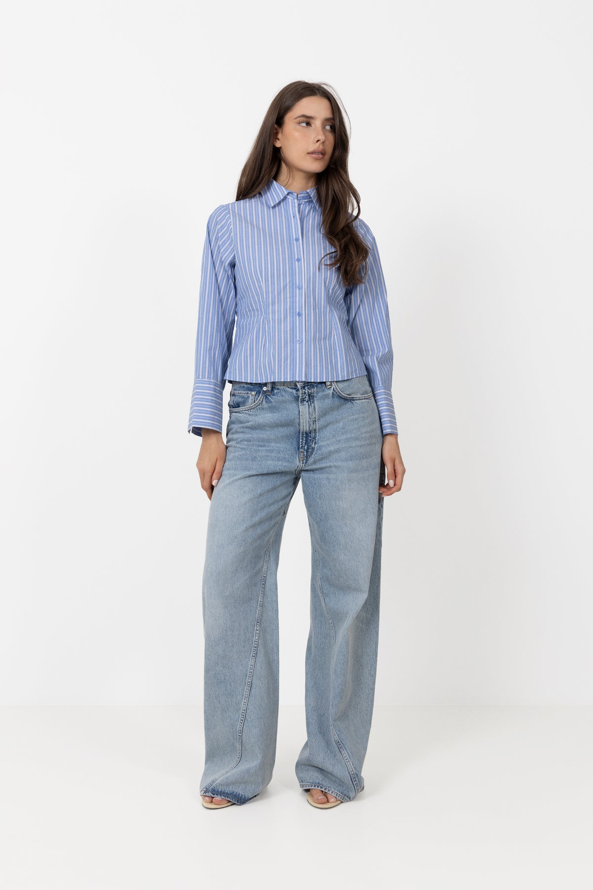 Rosa Stripe Shirt - Blue