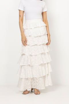 Angel Maxi Skirt - White