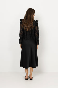 Ellinoric Lace Shirt - Vintage Black