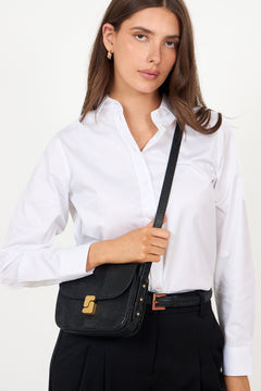 Bellissima Mini Lizard Embossed - Noir