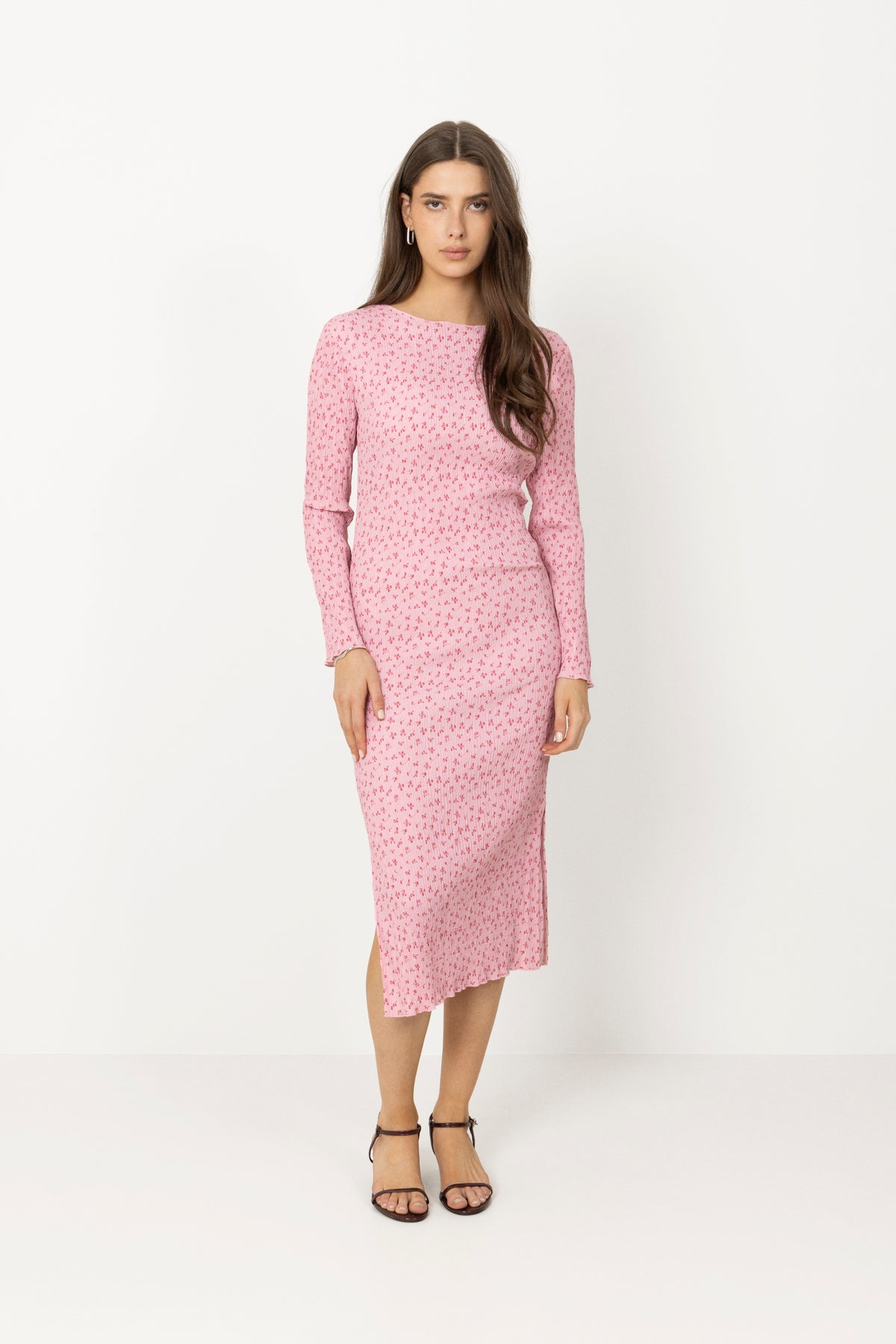 Odaic Dress - Pink Tiny Blossom