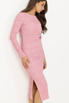 Odaic Dress - Pink Tiny Blossom