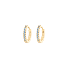 Small Hoops - Blue