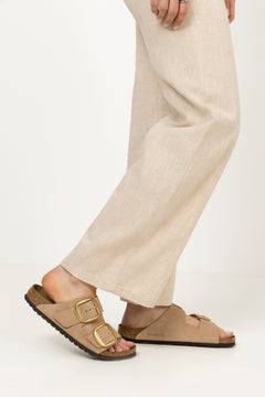 Arizona Big Buckle Nubuk Leather Narrow - Sandcastle