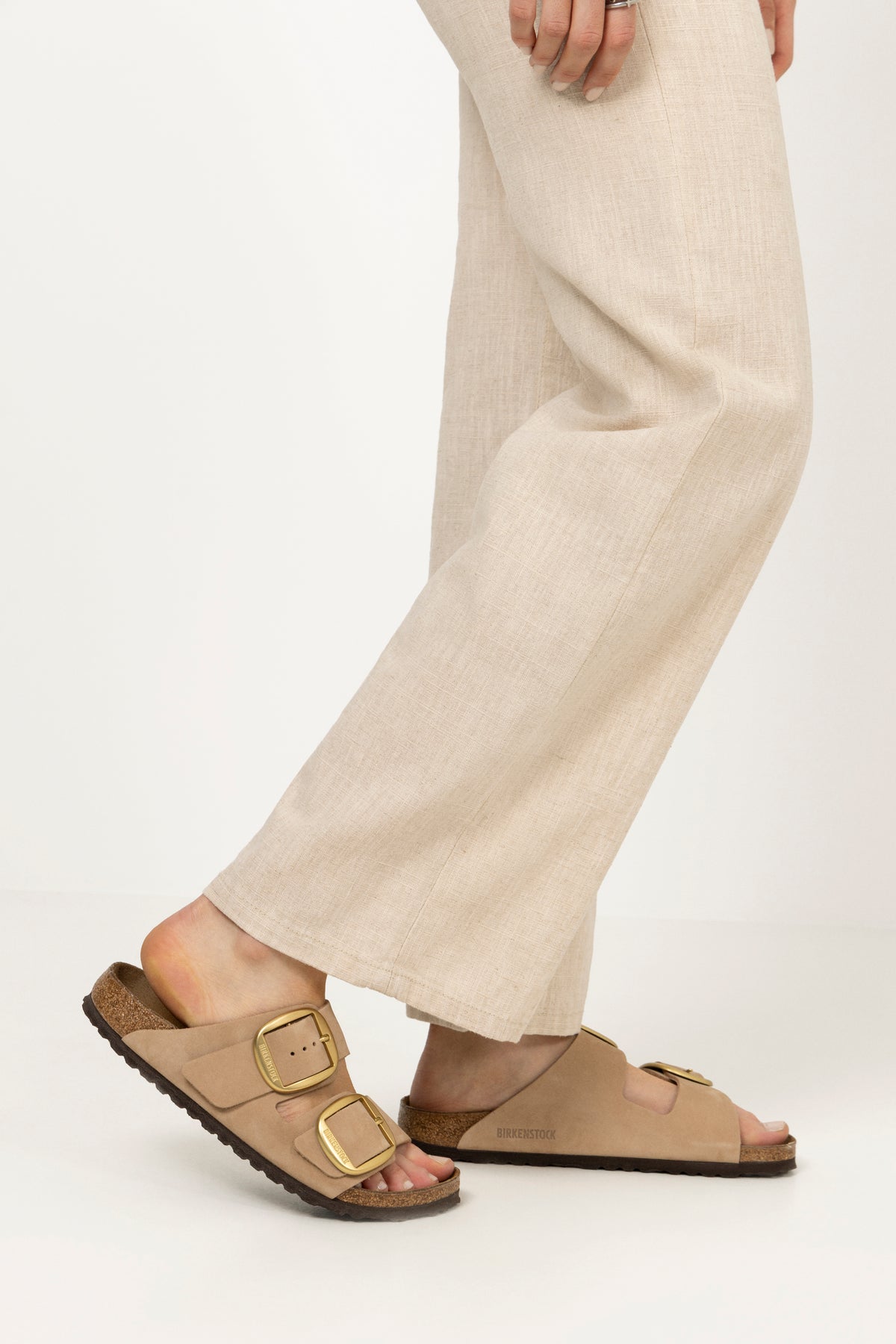 Arizona Big Buckle Nubuk Leather Narrow - Sandcastle
