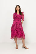 Astrid Chiffon Dress - Pink