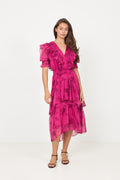 Astrid Chiffon Dress - Pink