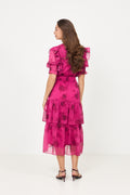 Astrid Chiffon Dress - Pink