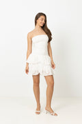Kanutte Solid Smock Dress - White