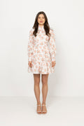 Liv B Rose Anglais Dress - Coral