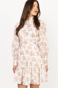 Liv B Rose Anglais Dress - Coral