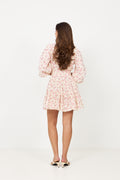 Delphine Flower Dress - Pink Flower