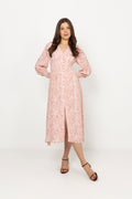 Una Viscose Crepe Dress - Pink