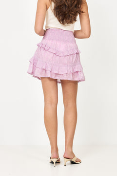 Vilde Paisley Skirt - Pink Paisley