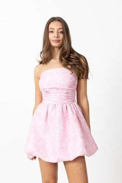 Bera Brocade Dress - Light Pink