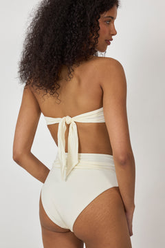 Billow Bikini Top - Pearl White