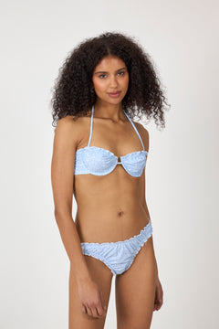 Lake Bikini Top - Light Blue Print