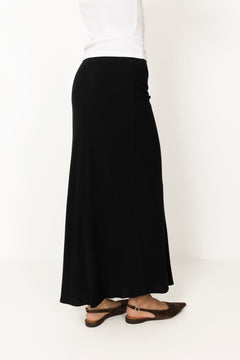 Viso Linen Skirt - Black