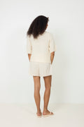 Kae Ss Knit Cardigan - Oyster