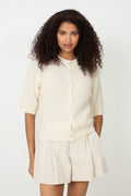 Kae Ss Knit Cardigan - Oyster