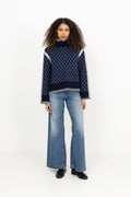 Boat Sweater Women - Navy Blue