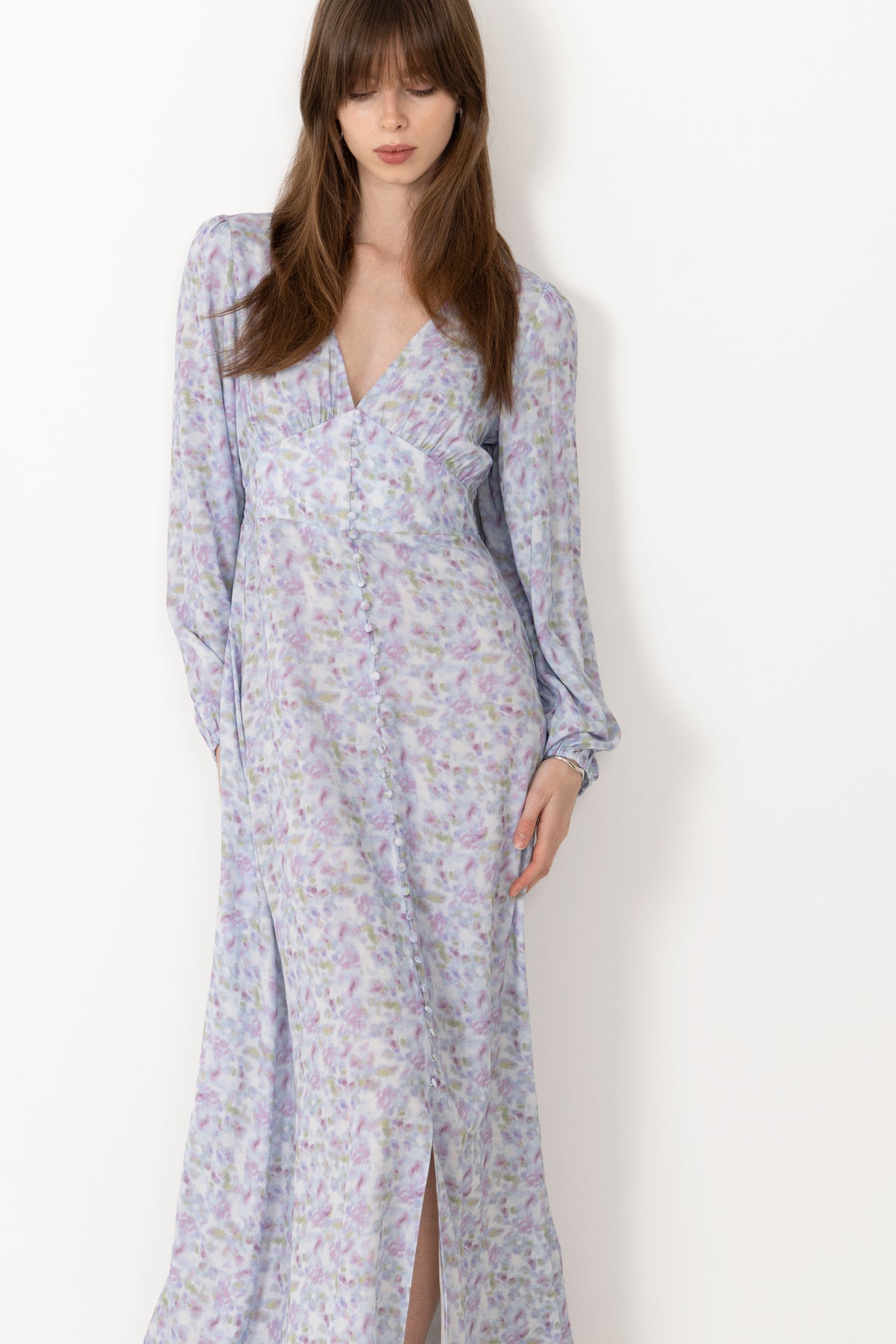 Lilith Maxi Dress - Cinthia Blue Print